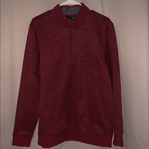 Under Armour Coldgear Maroon 3/4 zip sweater